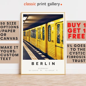 Berlin Poster Colorful Print, Berlin Wall Art, Berlin Photo Decor, Berlin Gift Travel Print,A3 Poster,A5, A4, A3, A2, A1,7714a