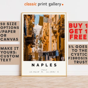 Naples Poster Colorful Print, Naples Wall Art, Naples Photo Decor, Naples Gift Travel Print,Gift For Her,Gift For Him,8960