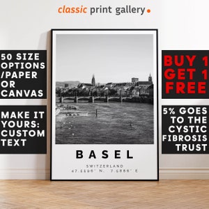 Basel Print Black and White Photo, Basel Wall Art, Basel Travel Poster, Basel Photo Print, Switzerland Poster, Switzerland Print, 3072