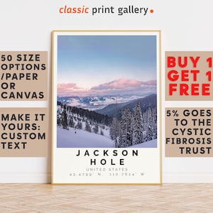 Jackson Hole Poster Colorful Print, Jackson Hole Wall Art, Jackson Hole Photo Decor, Gift Travel Print,Wyoming,Housewarming Gift,9749