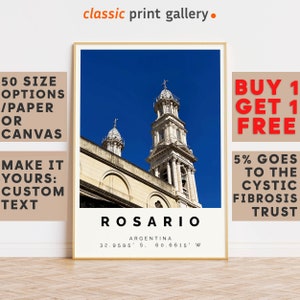 Rosario Poster Colorful Print, Rosario Wall Art, Rosario Photo Decor, Rosario Gift Travel Print,French Polynesia,Birthday Gift,10031