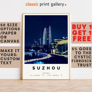 Suzhou Poster Colorful Print, Suzhou Wall Art, Suzhou Photo Decor, Suzhou Gift Travel Print,Jiangsu,Poster Travel,8506