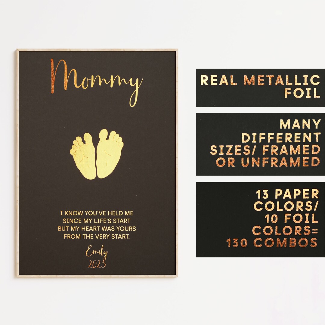 Mom Birthday Gift Print in Metallic Foil | for Mom Mom | custom | mum ...