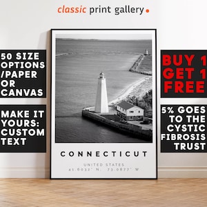 Connecticut Print Black and White Photo, Connecticut Wall Art, Connecticut Travel Poster, Connecticut Photo Print, United States,5278b