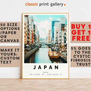 Japan Poster Colorful Print, Japan Wall Art, Japan Photo Decor, Japan Gift Travel Print,Vintage Art Print,9075