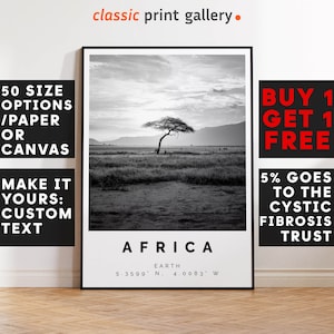 Africa Print Black and White Photo, Africa Wall Art, Africa Travel Poster, Africa Photo Print,4638