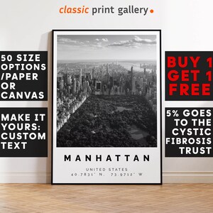 Manhattan Poster Black and White Print, Manhattan Wall Art, Manhattan Travel Poster, Manhattan Photo Print, New York,USA, United States 2811