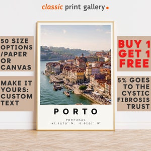 Porto Poster Colorful Print, Porto Wall Art, Porto Photo Decor, Porto Gift Travel Print,Portugal,Gift For Her,8743