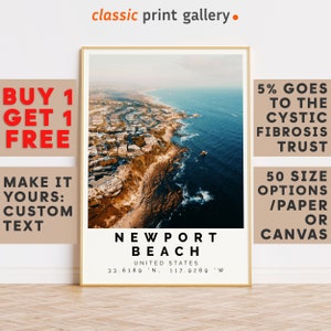 Newport Beach Print,Newport Beach Wall Art,Newport Beach BW Poster,Personalized Birthday Beach Travel Gift Coastal Usa 14667