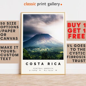 Costa Rica Poster Colorful Print, Costa Rica Wall Art, Costa Rica Photo Decor, Costa Rica Gift Travel Print,Travel Gift,Office Wall Art,7916