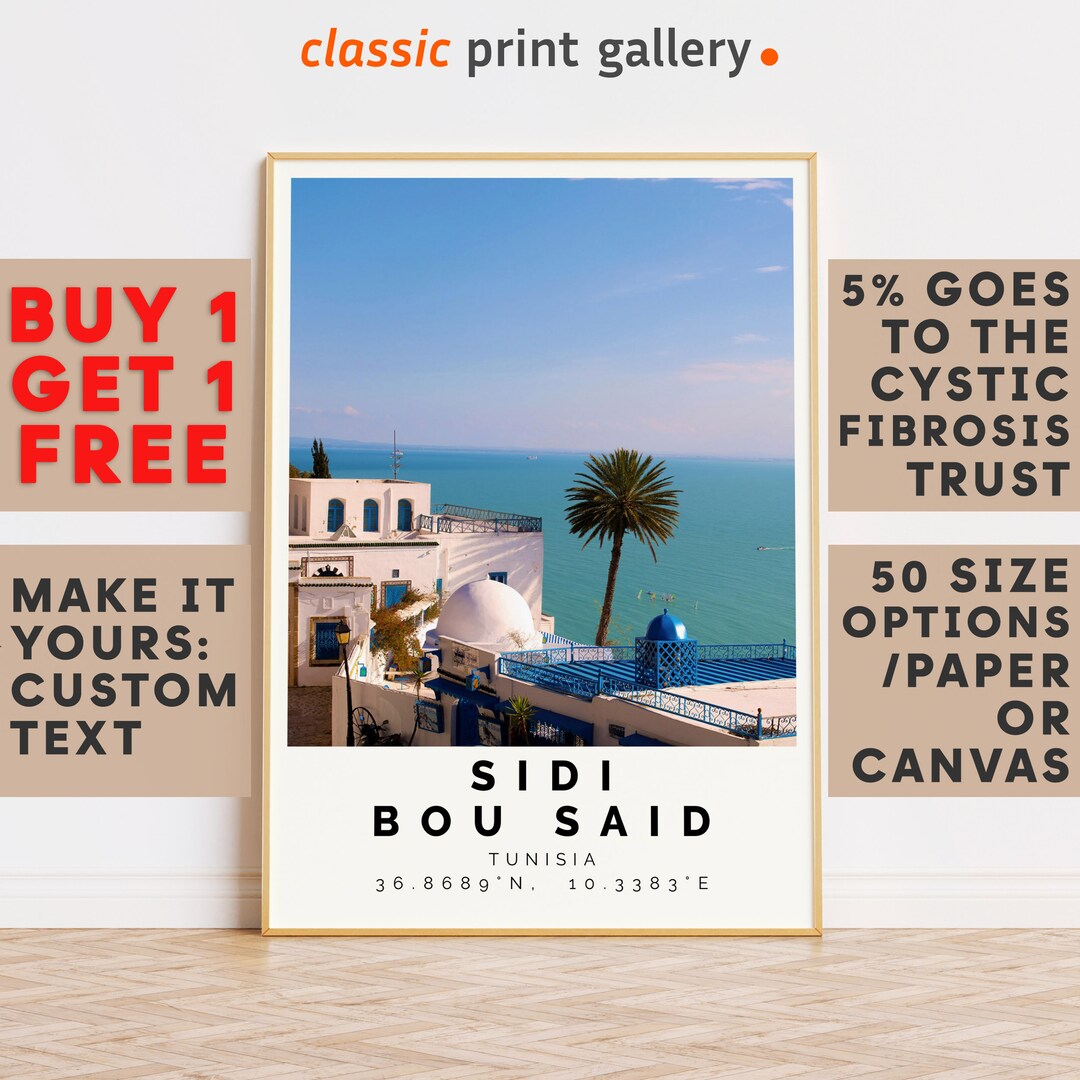 Sidi Bou Said PrintSidi Bou Said WandkunstSidi Bou Said Etsy.de