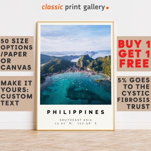 Philippines Poster Colorful Print, Philippines Wall Art, Philippines Photo Decor, Philippines Gift Travel Print,Birthday Gift,8771