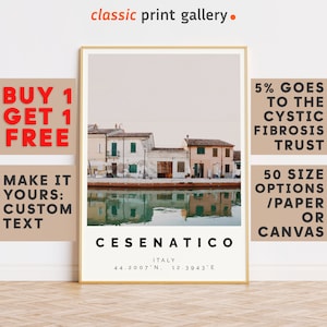 Cesenatico Print,Cesenatico Wall Art,Cesenatico Colorful Poster,Personalized Birthday Travel Gift Present Artwork Italy 13360
