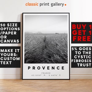 Provence Print Black and White Photo, Provence Wall Art, Provence Travel Poster, Provence Photo Print, France Wall Art, France Decor, 4337