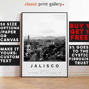 Jalisco Print Black and White Photo, Jalisco Wall Art, Jalisco Travel Poster, Jalisco Photo Print, Mexico Wall Art, Mexico Decor, 3645