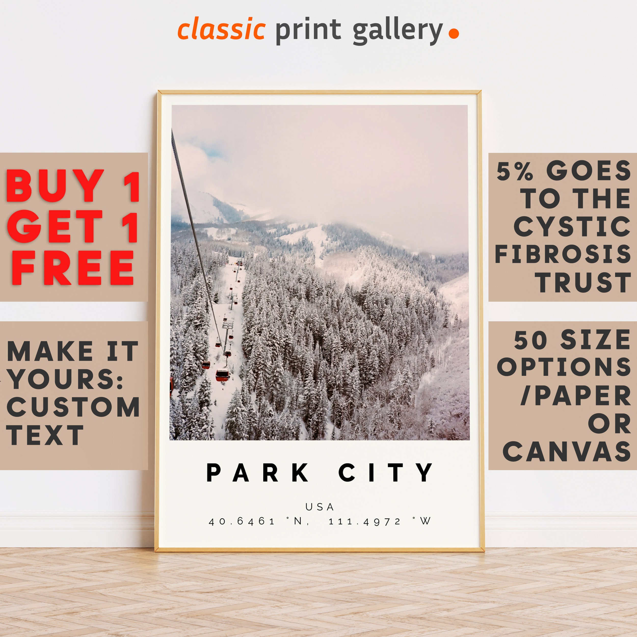 Ski Wall Art,Park City Print,Park City Wall Art,Park City Colorful Poster,Winter Travel Present,Mountain Wall Art,Usa 14835