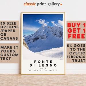 Ponte Di Legno Poster Colorful Print, Ponte Di Legno Wall Art, Ponte Di Legno Photo Decor, Lombardy,Office Wall Art,10420