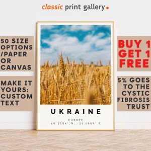 Ukraine Poster Colorful Print, Ukraine Wall Art, Ukraine Photo Decor, Ukraine Gift Travel Print,Travel Posters Preppy,Gift Idea,9206
