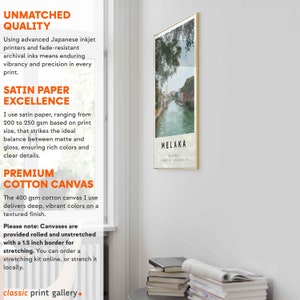 Melaka Poster Colorful Print, Melaka Wall Art, Melaka Photo Decor, Melaka Gift Travel Print,Malacca,Travel Gift,10923 image 6