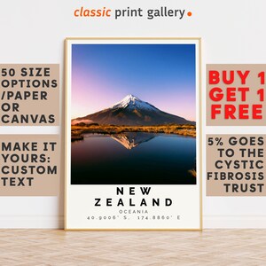 New Zealand Poster Colorful Print, New Zealand Wall Art, New Zealand Photo Decor, New Zealand Gift Travel Print,Gift For Him,8890