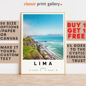 Lima Poster Colorful Print, Lima Wall Art, Lima Photo Decor, Lima Gift Travel Print,Peru,Housewarming Gift,Travel Gift,8283