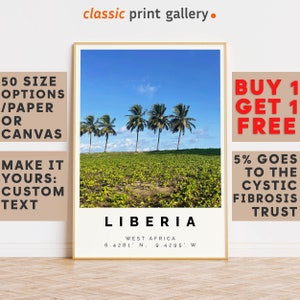 Liberia Poster Colorful Print, Liberia Wall Art, Liberia Photo Decor, Liberia Gift Travel Print,Gift Idea,10694