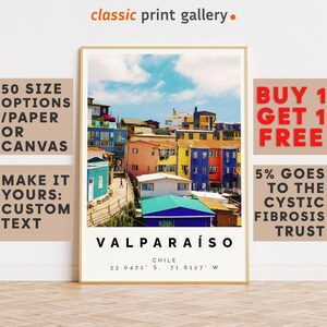 Valparaiso Poster Colorful Print, Valparaiso Wall Art, Valparaiso Photo Decor, United States,24x28, 20x30, 24x36,10067