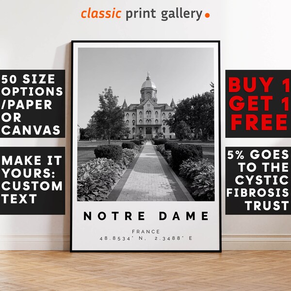 Notre Dame Wall Art Etsy — free download
