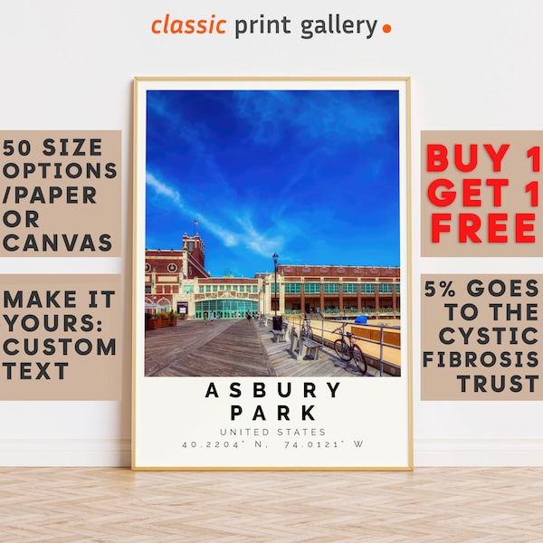 Asbury Park Poster - Etsy