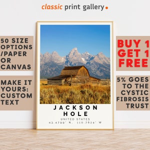 Jackson Hole Poster Colorful Print, Jackson Hole Wall Art, Jackson Hole Photo Decor, Gift Travel Print,Wyoming,Office Wall Art,9748