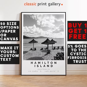 Hamilton Island Poster Black and White Print, Hamilton Island Wall Art, Hamilton Island Travel Poster,Photo Print, Australia,5446