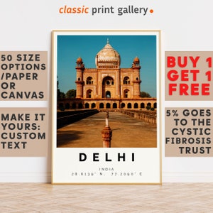 Delhi Poster Colorful Print, Delhi Wall Art, Delhi Photo Decor, Delhi Gift Travel Print,Travel Posters Preppy,7950