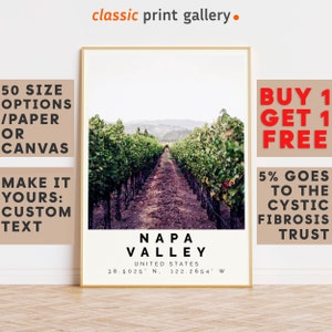 Napa Valley Poster Colorful Print, Napa Valley Wall Art, Napa Valley Photo Decor,Housewarming Gift,Travel Gift,8965