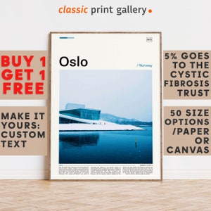 Oslo Print, Oslo Wall Art, Oslo Color Poster With Text, Personalized Birthday Travel Gift Present Photography  Artwork,Norway 12084b3