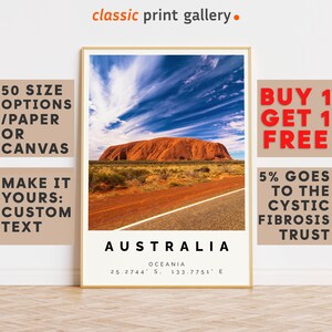 Australia Poster Colorful Print, Australia Wall Art, Australia Photo Decor, Australia Gift Travel Print,Gift For Him,7638