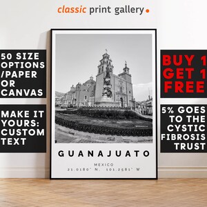 Guanajuato Print Black and White Photo, Guanajuato Wall Art, Guanajuato Travel Poster, Guanajuato Photo Print, Mexico Decor, 3509