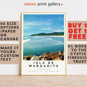 Isla De Margarita Poster Colorful Print, Isla De Margarita Wall Art, Isla De Margarita Photo Decor,Venezuela,Gift Idea,9521