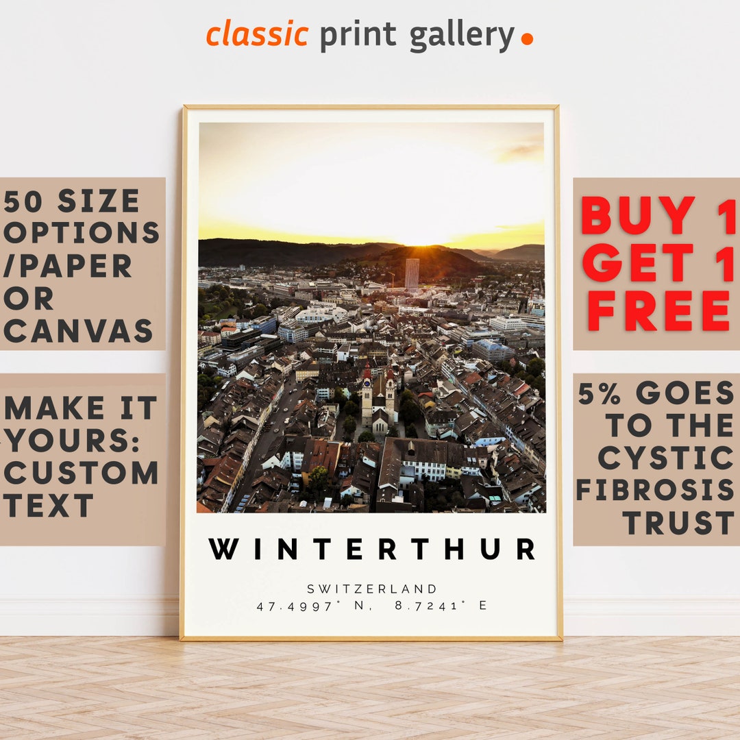 Winterthur Poster Colorful Print, Winterthur Wall Art, Winterthur Photo