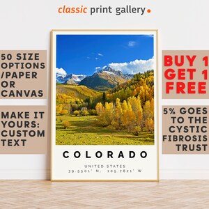 Colorado Poster Colorful Print, Colorado Wall Art, Colorado Photo Decor, Colorado Gift Travel Print,Vacation Art,7893