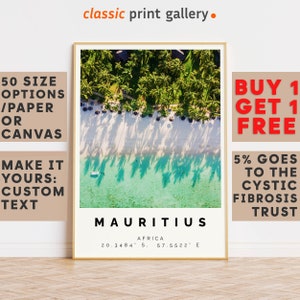 Mauritius Poster Colorful Print, Mauritius Wall Art, Mauritius Photo Decor, Mauritius Gift Travel Print,Indian Ocean,Travel Wall Art,7465