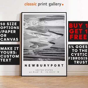 Newburyport Poster Black and White Print, Newburyport Wall Art, Newburyport Travel Poster, Newburyport Photo Print, Massachusetts,5025