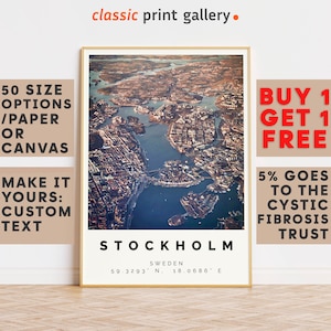 Stockholm Poster Colorful Print, Stockholm Wall Art, Stockholm Photo Decor, Stockholm Gift Travel Print,Travel Gift,8521