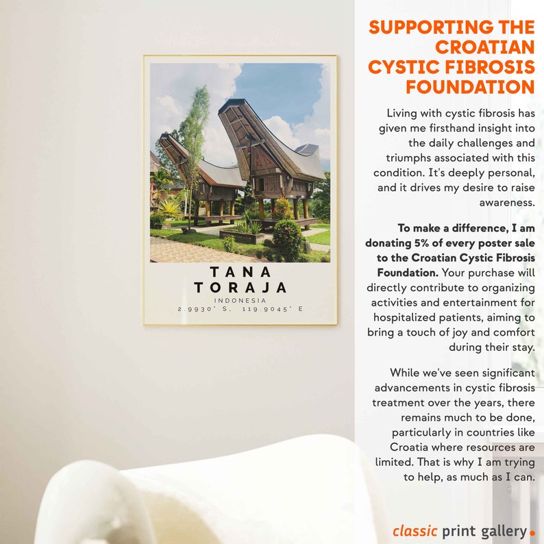 Tana Toraja Poster Colorful Print, Tana Toraja Wall Art, Tana Toraja ...