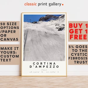 Cortina D’ampezzo Poster Colorful Print, Cortina D’ampezzo Wall Art, Cortina D’ampezzo Photo Decor, Italy,Poster Travel,10394