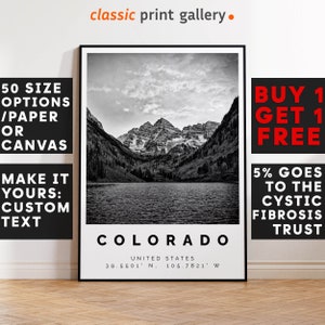 Colorado Poster, Colorado Print, Colorado Photo, Colorado Wall Art, Traveller Gift, Scenic Poster, Black and White Photographic Art,3300