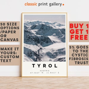 Tyrol Poster Colorful Print, Tyrol Wall Art, Tyrol Photo Decor, Tyrol Gift Travel Print,Large Wall Art,10249