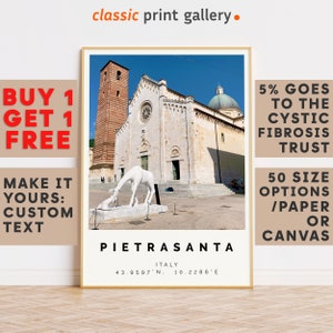Pietrasanta Print,Pietrasanta Wall Art,Pietrasanta Colorful Poster,Personalized Birthday Travel Gift Present Artwork Italy 13443
