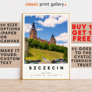 Szczecin Poster Colorful Print, Szczecin Wall Art, Szczecin Photo Decor, Szczecin Gift Travel Print,Poland,Gift Idea,10358