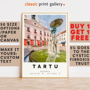 Tartu Poster Colorful Print, Tartu Wall Art, Tartu Photo Decor, Tartu Gift Travel Print,Estonia,Travel Posters,10296
