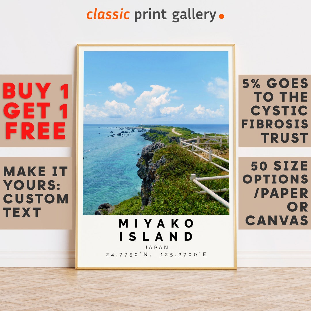 Miyako Island Printmiyako Island Wall Artmiyako Island BW Etsy